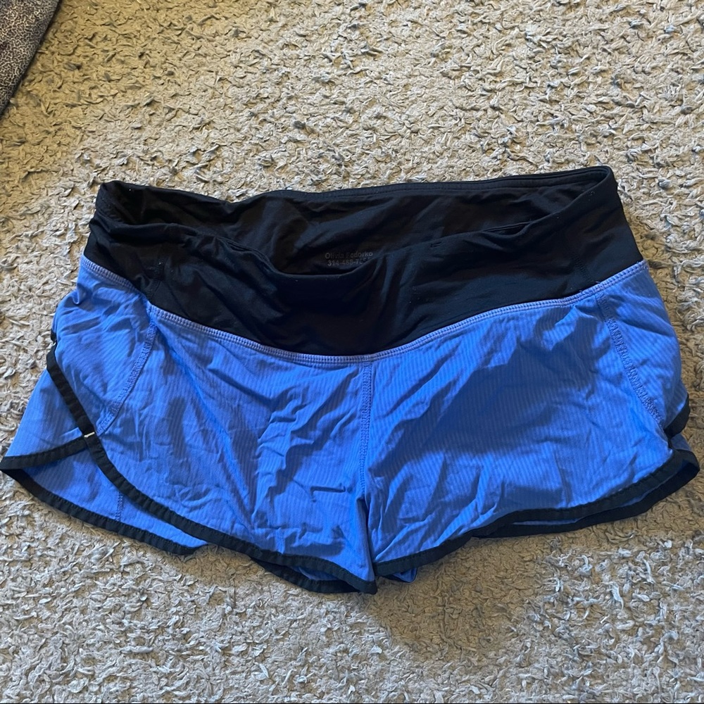 Lululemon speed short size 6